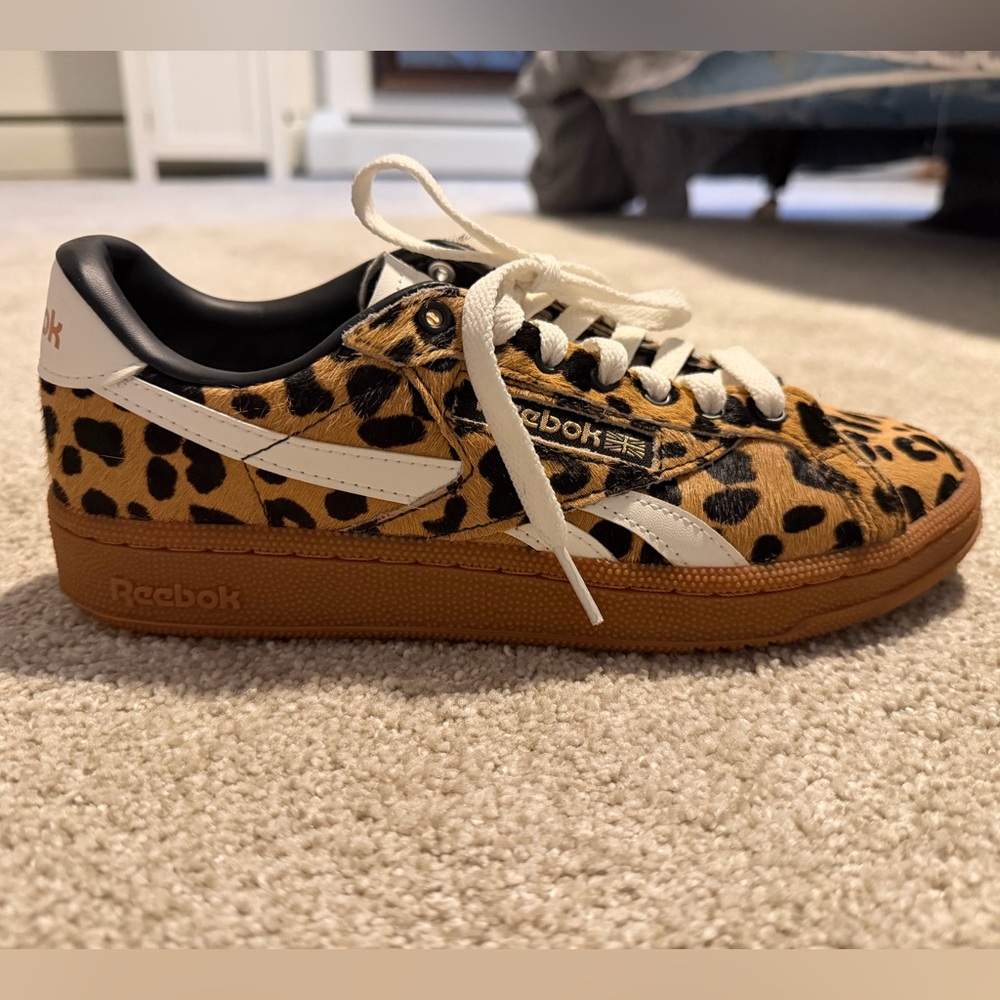 Reebok Women's Leopard Sneakers - Club C Grounds Uk